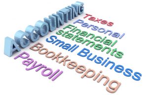 Row of personal and small business accounting services